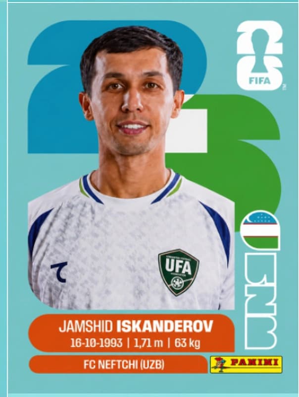 Postal UZB12 Jamshid Iskanderov