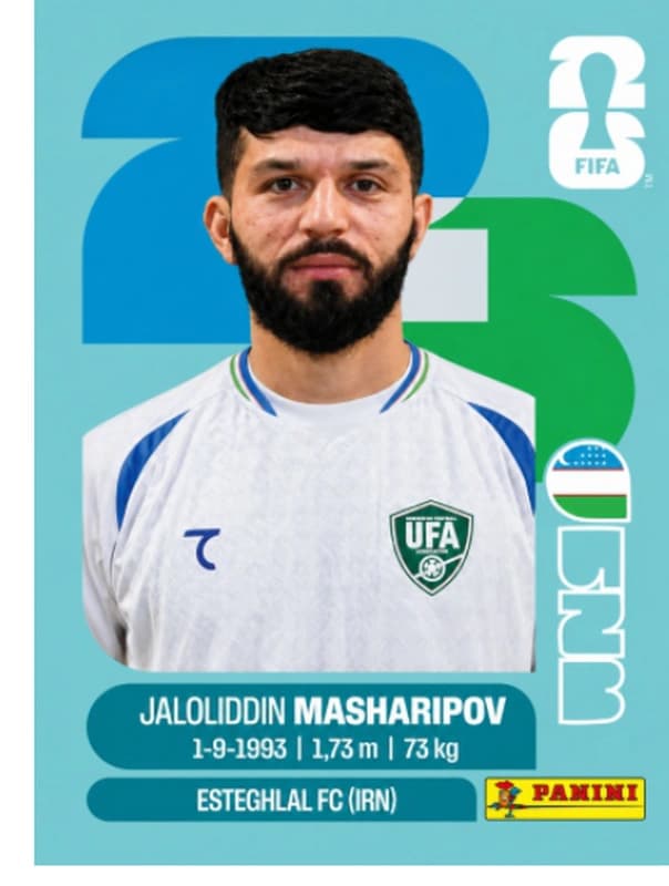 Postal UZB18 Jaloliddin Masharipov