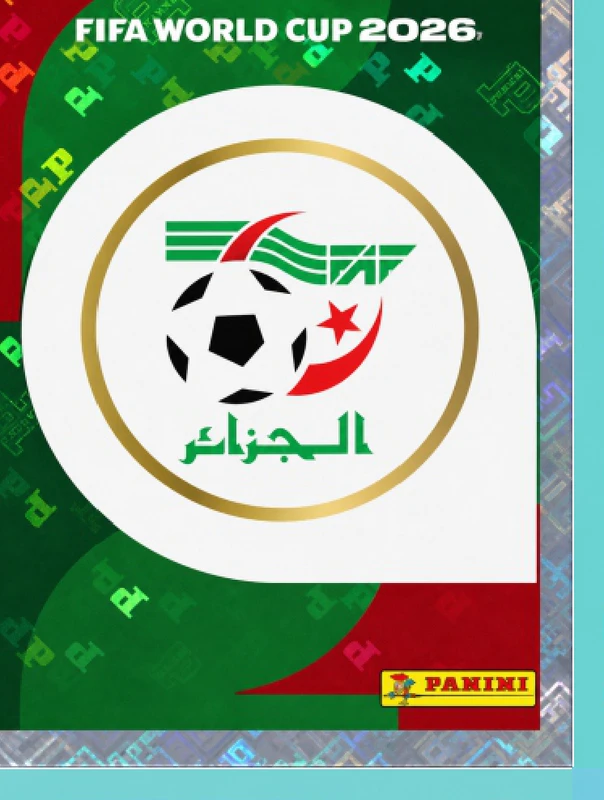 Postal ALG1 Seleccion De Futbol De Algeria