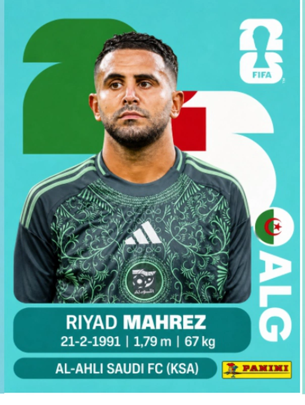 Postal ALG15 Riyad Mahrez