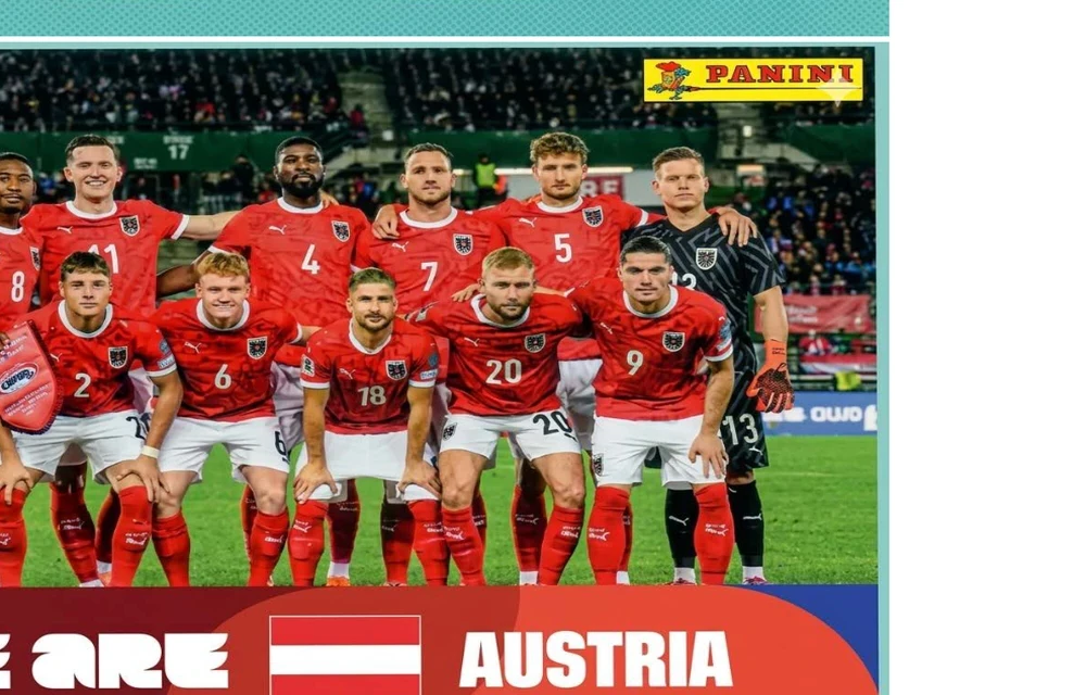 Postal AUT13 Seleccion Nacional De Austria