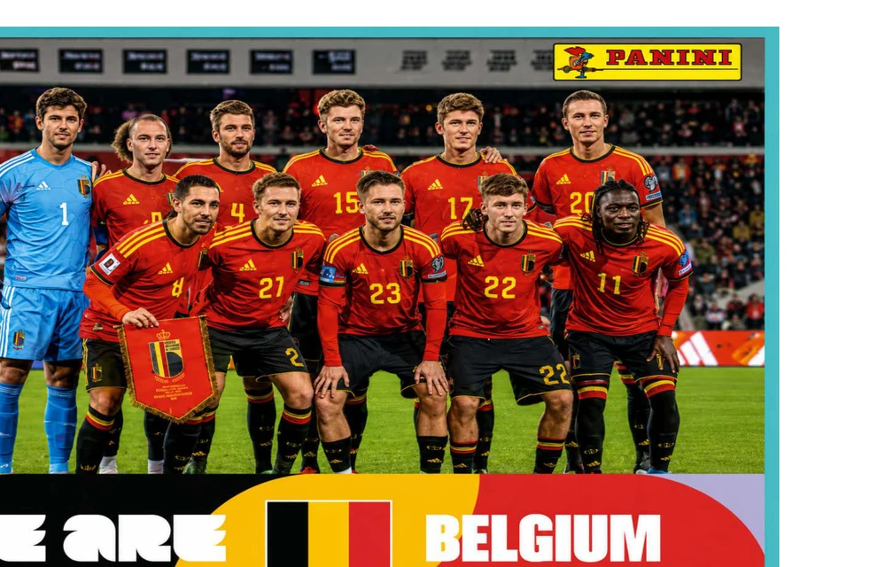 Postal BEL13 Seleccion De Futbol De Belgica