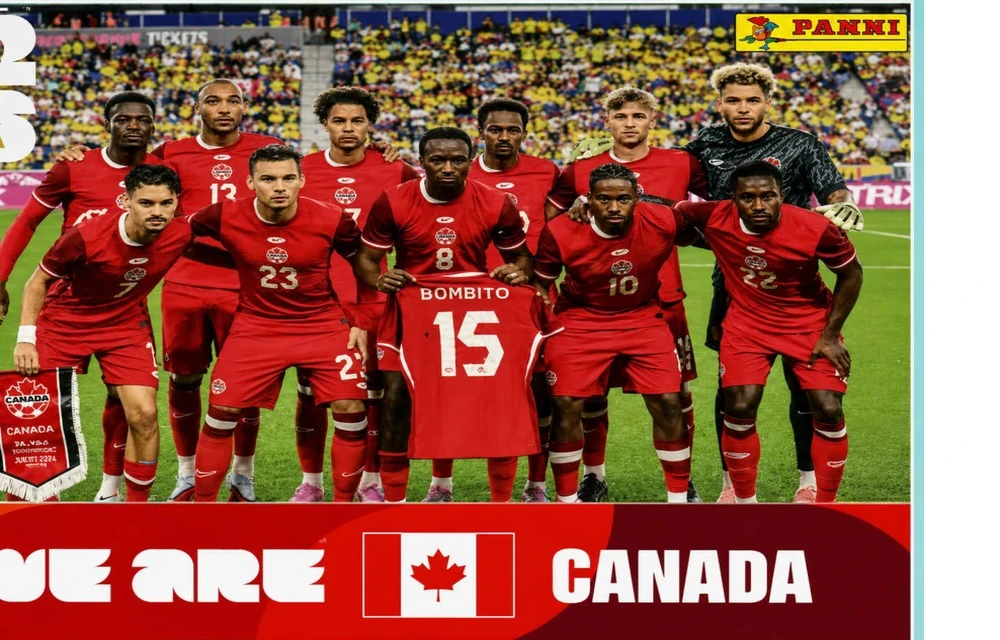 Postal CAN13 Seleccion Canadiense De Futbol