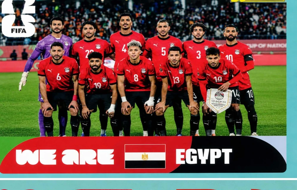Postal EGY13 Seleccion De Futbol De Egipto