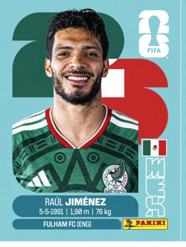 Postal MEX17 Raúl Jiménez