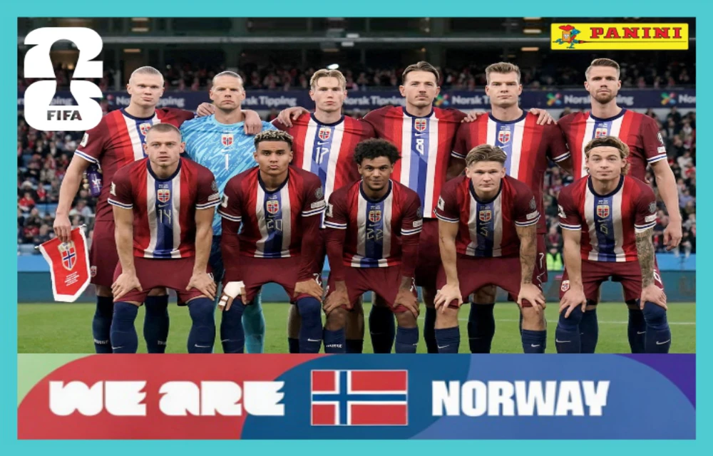 Postal NOR13 Seleccion Nacional De Noruega