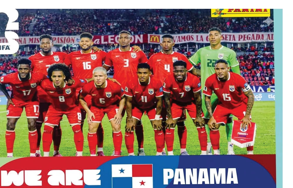 Postal PAN13 Seleccion Nacional De Panama