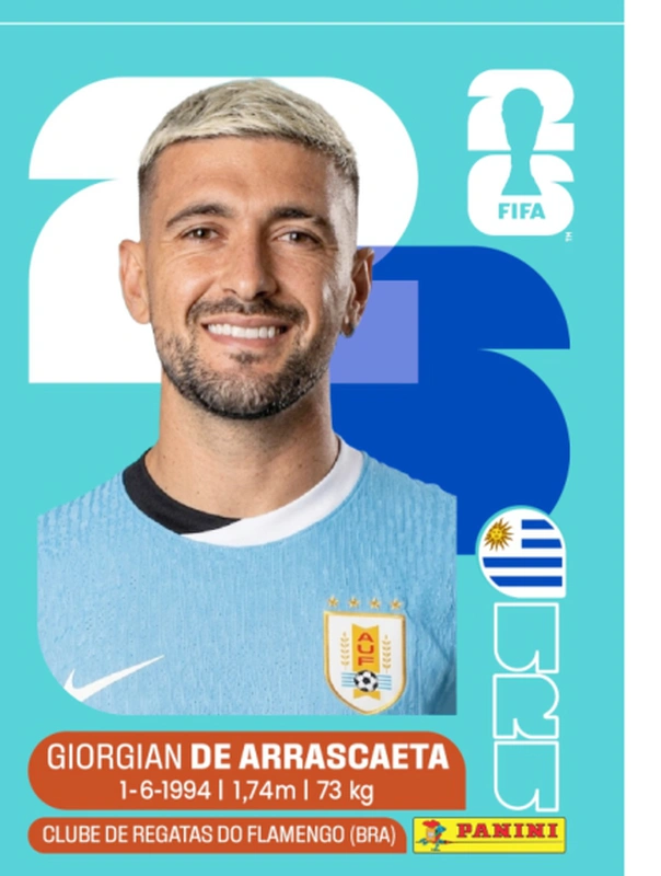 Postal URU11 Giorgian De Arrascaeta