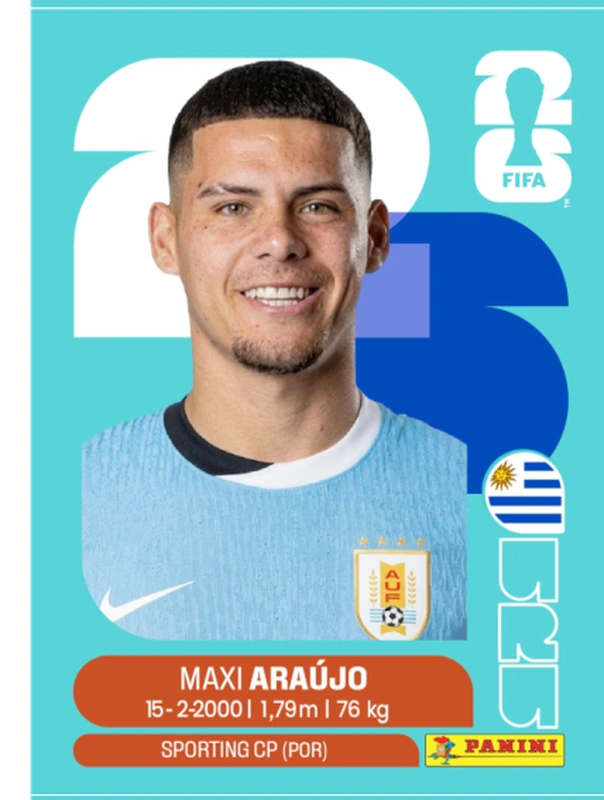 Postal URU16 Maxi Araujo